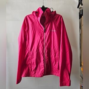 Columbia Hot Pink Waterproof Wind Breaker Size M